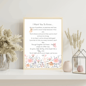 Printable affirmation for moms